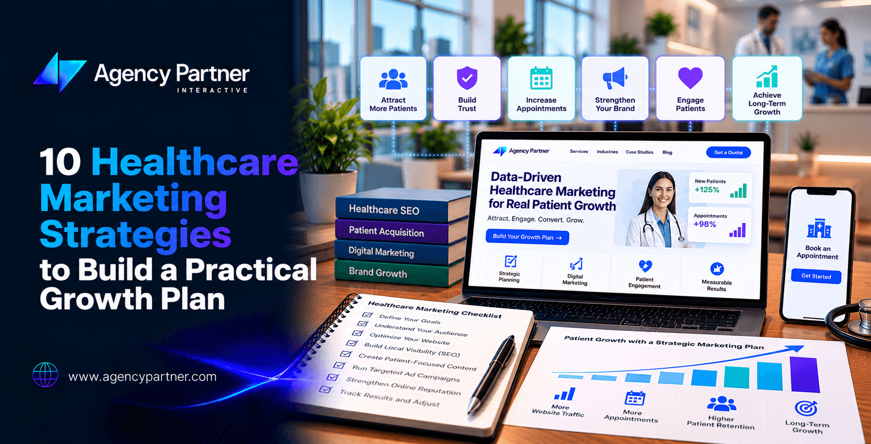 10 Healthcare Marketing Strategies to Build a Practical Growth Plan