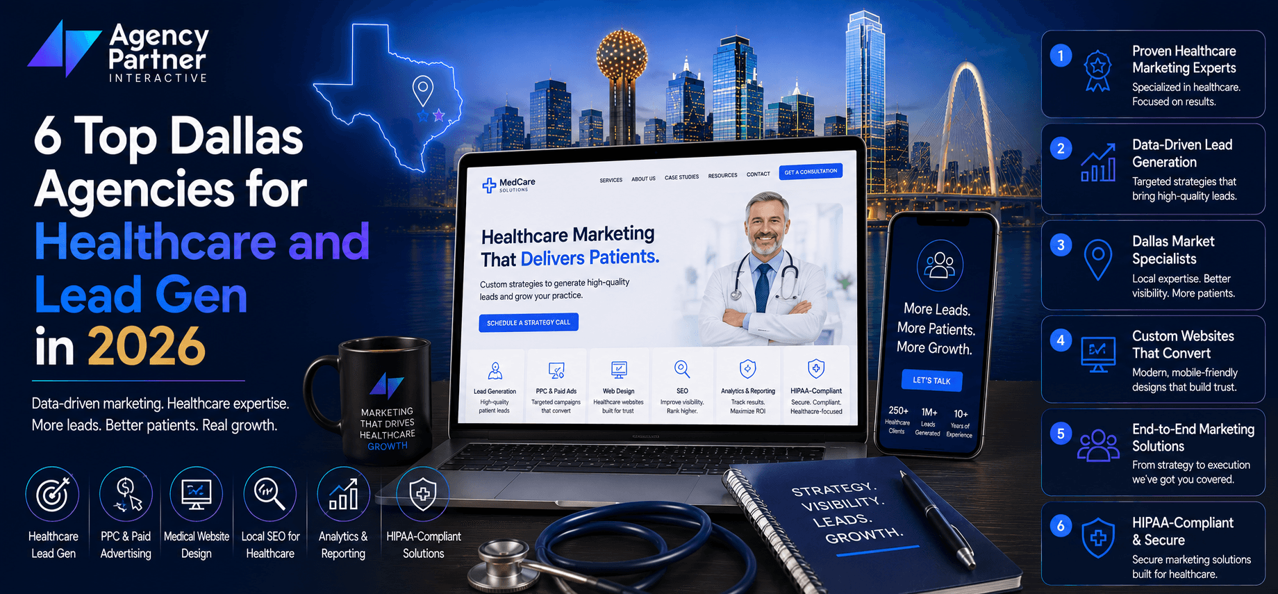 6 Top Dallas Agencies for Healthcare and Lead Gen