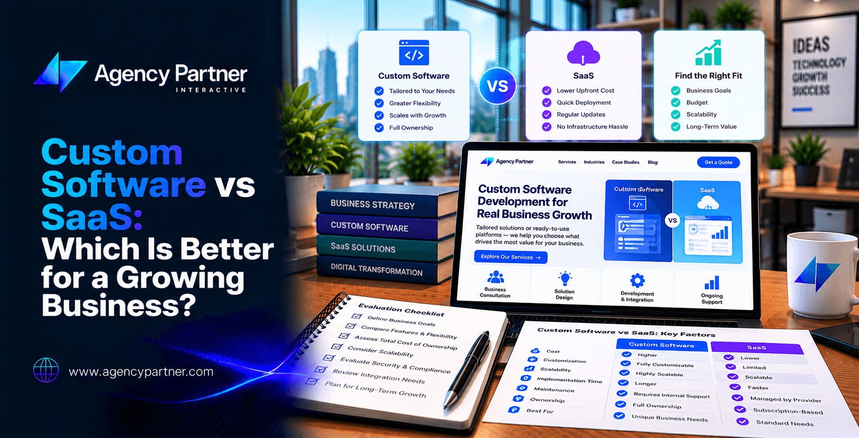 Custom Software vs SaaS: Compare costs, scalability, security, ownership, and flexibility to choose the right solution for your growing business.
