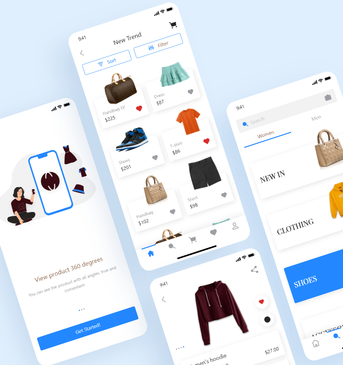 LV - E-Commerce Mobile App UI Kit